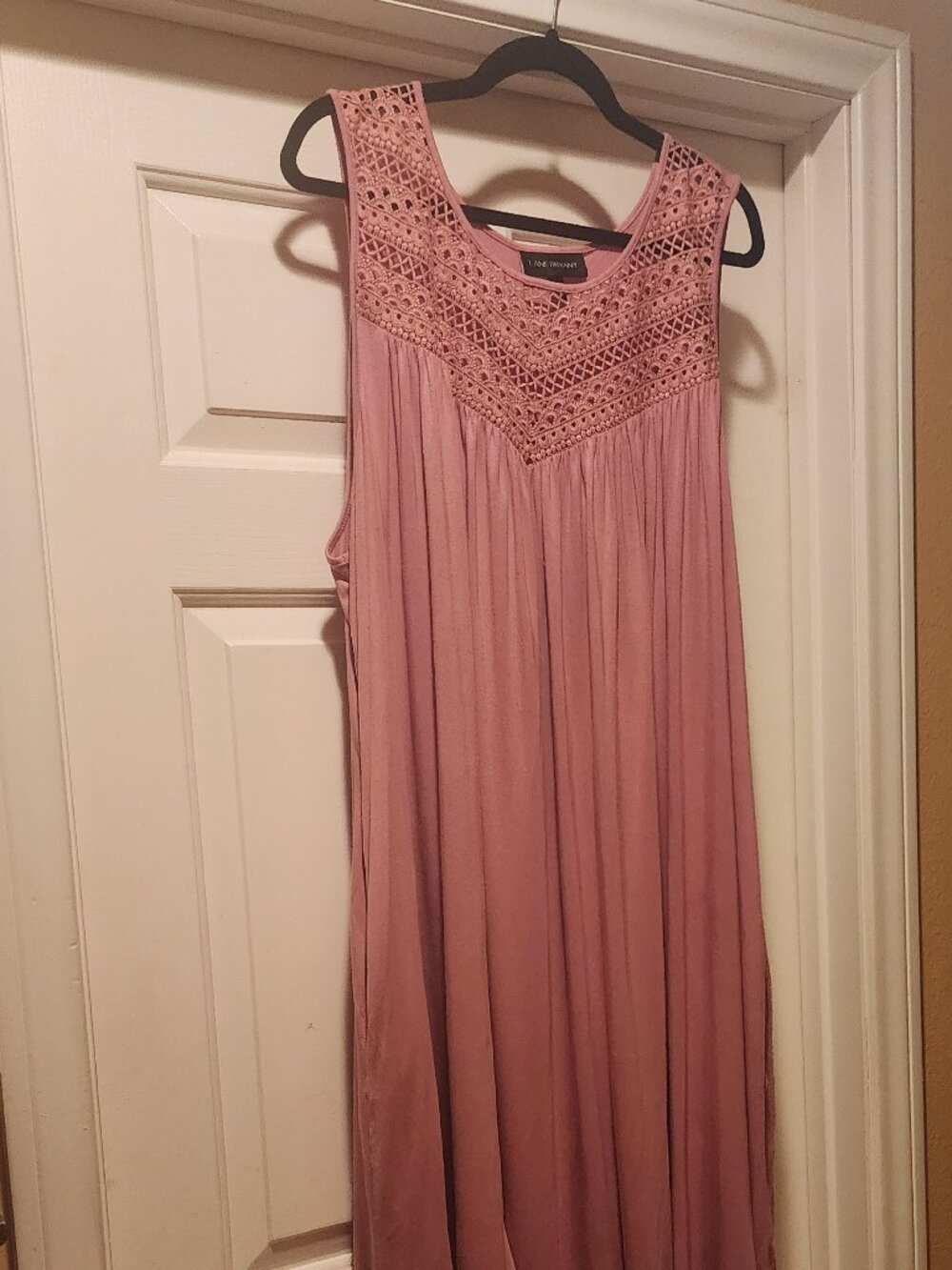 Sleeveless Pink Midi Dress
